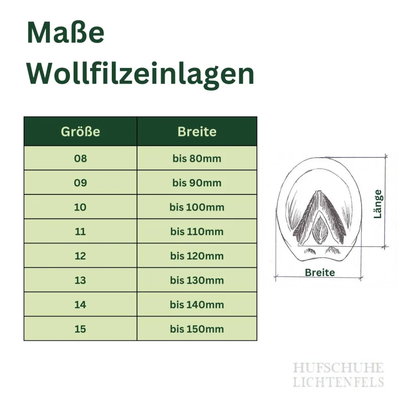 Wollfilzsohle (1 Paar), braun