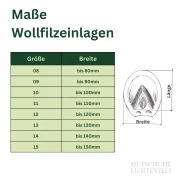 Wollfilzsohle (1 Paar), braun